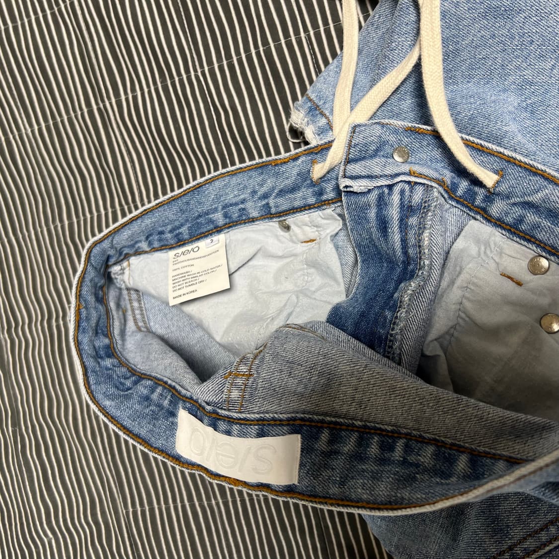 S/E/O 에스이오 포켓 데님팬츠 블루 2 상품이미지8