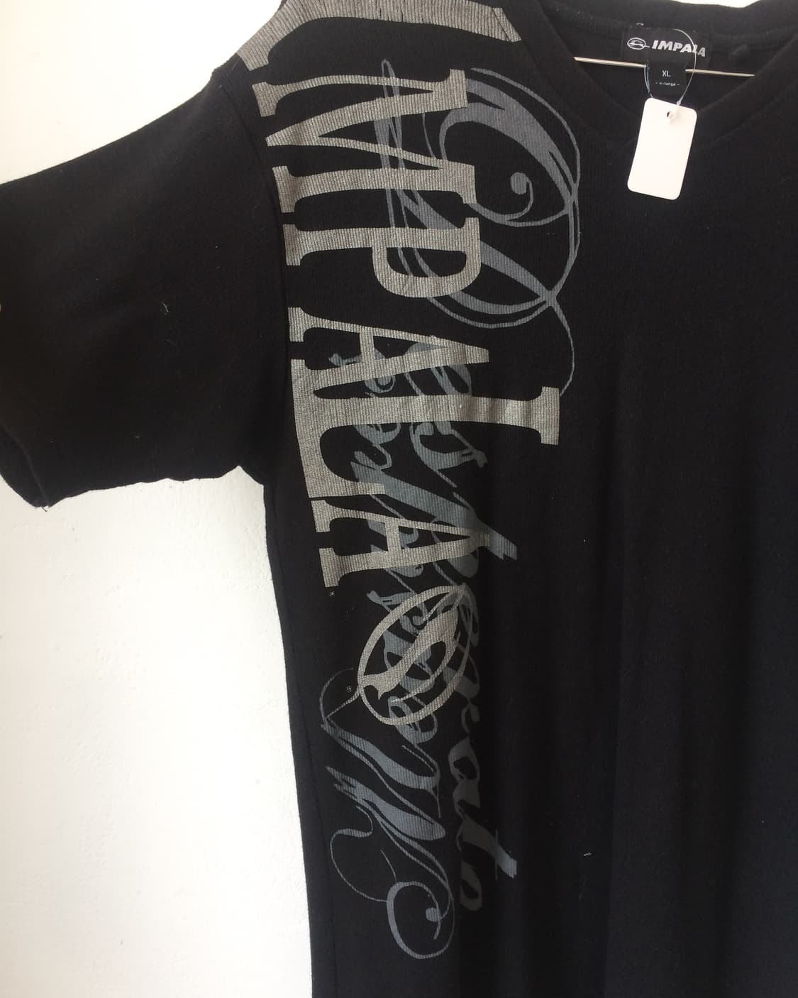 Lettering printing ribbed t shrit 상품이미지3