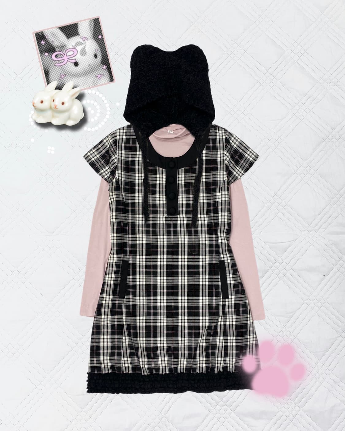 ꒰ঌ 딸기우유 🍓🥛 토끼 세트 ໒꒱ 상품이미지1