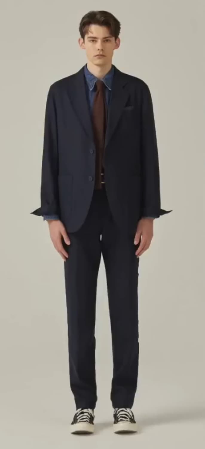 캠브리지 멤버스 아놀 린넨 릴렉스 셋업 수트 95사이즈 상품이미지1