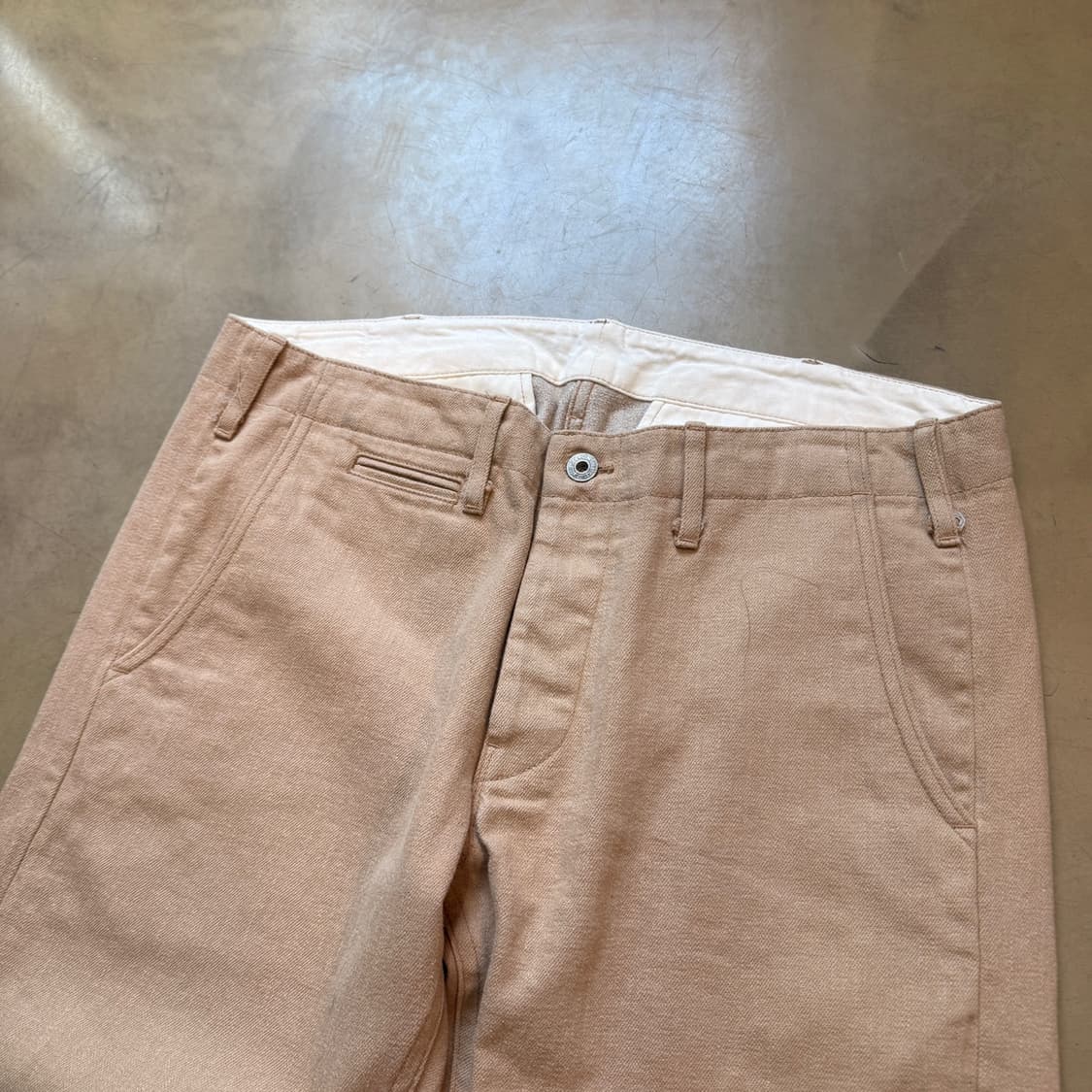 오니 데님 브리티쉬 드릴 셀비지 트라우저 33표기 실측 34 35 상품이미지4