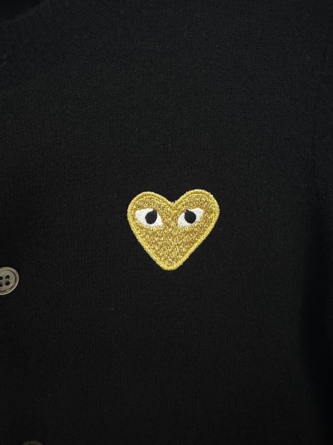 COMME DES GARCONS 꼼데가르송 골드하트와펜 여성 가디건 M 상품이미지2