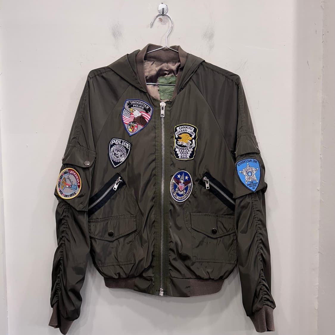US ARMY 밀리터리st 멀티패치 항공 ma-1 점퍼 상품이미지2