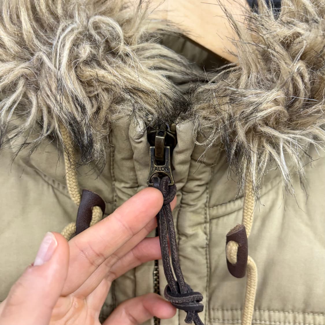(S) 폴로 랄프로렌 RRL 스타일 탄베이지 덕다운 패딩 상품이미지5