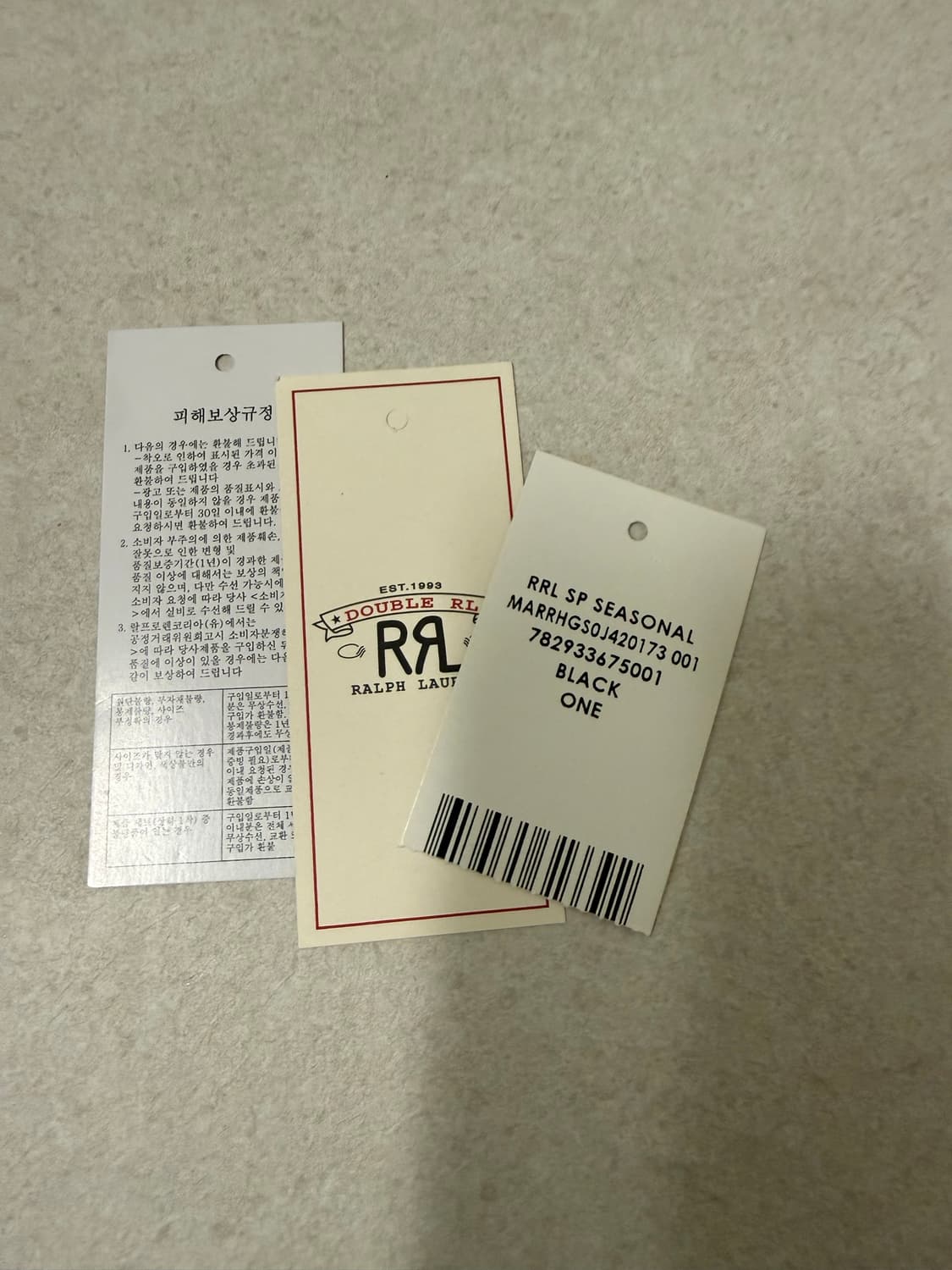 RRL 랜치로고 트윌 볼캡 블랙 상품이미지6
