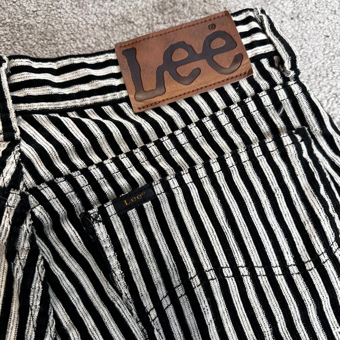 리 스트라이프 코듀로이 쇼츠S 상품이미지3
