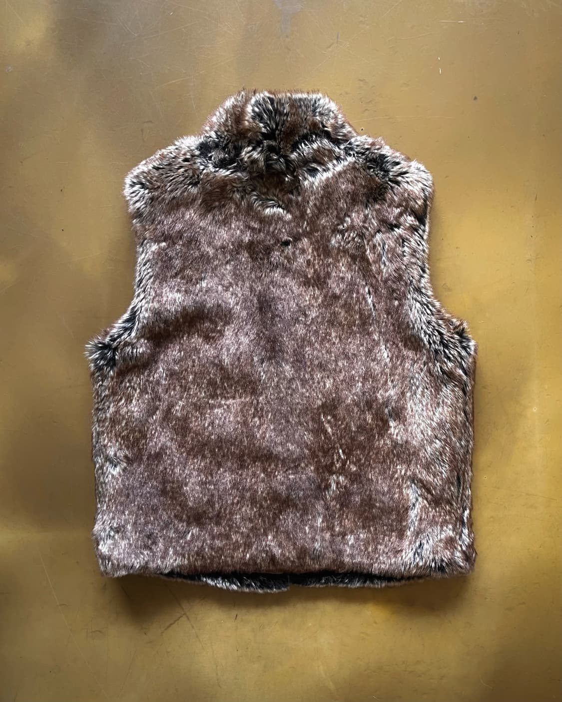 JPN Vintage Faux Fur Vest Zip-up Jacket 상품이미지8