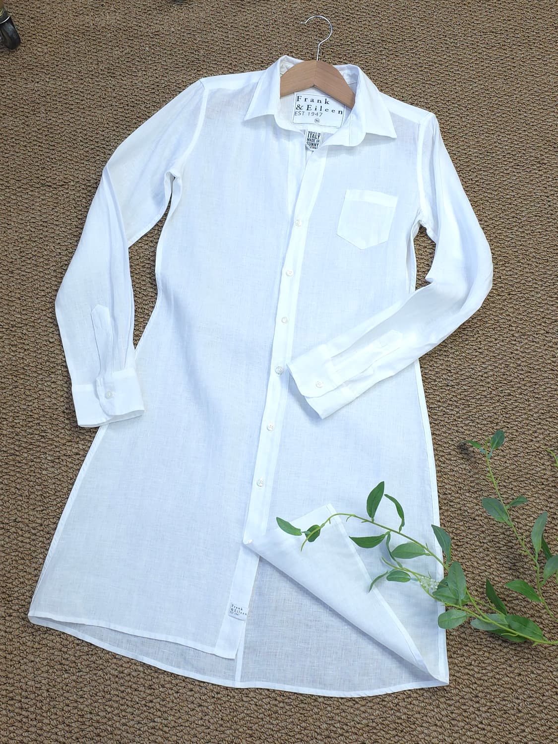 Frank & Eileen 린넨 셔츠 원피스 상품이미지1