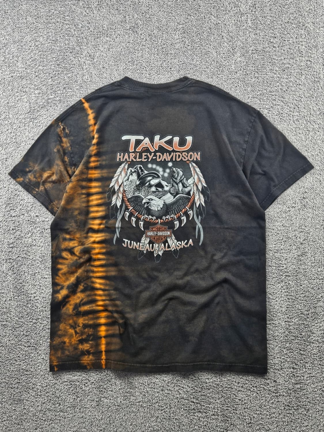 2001 USA 할리데이비슨 알래스카 주나 반팔 티셔츠(XL)/11354 상품이미지1