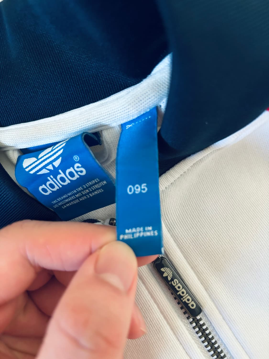 아디다스 슈퍼스타 트랙탑 져지 화이트 네이비 95사이즈 상품이미지5