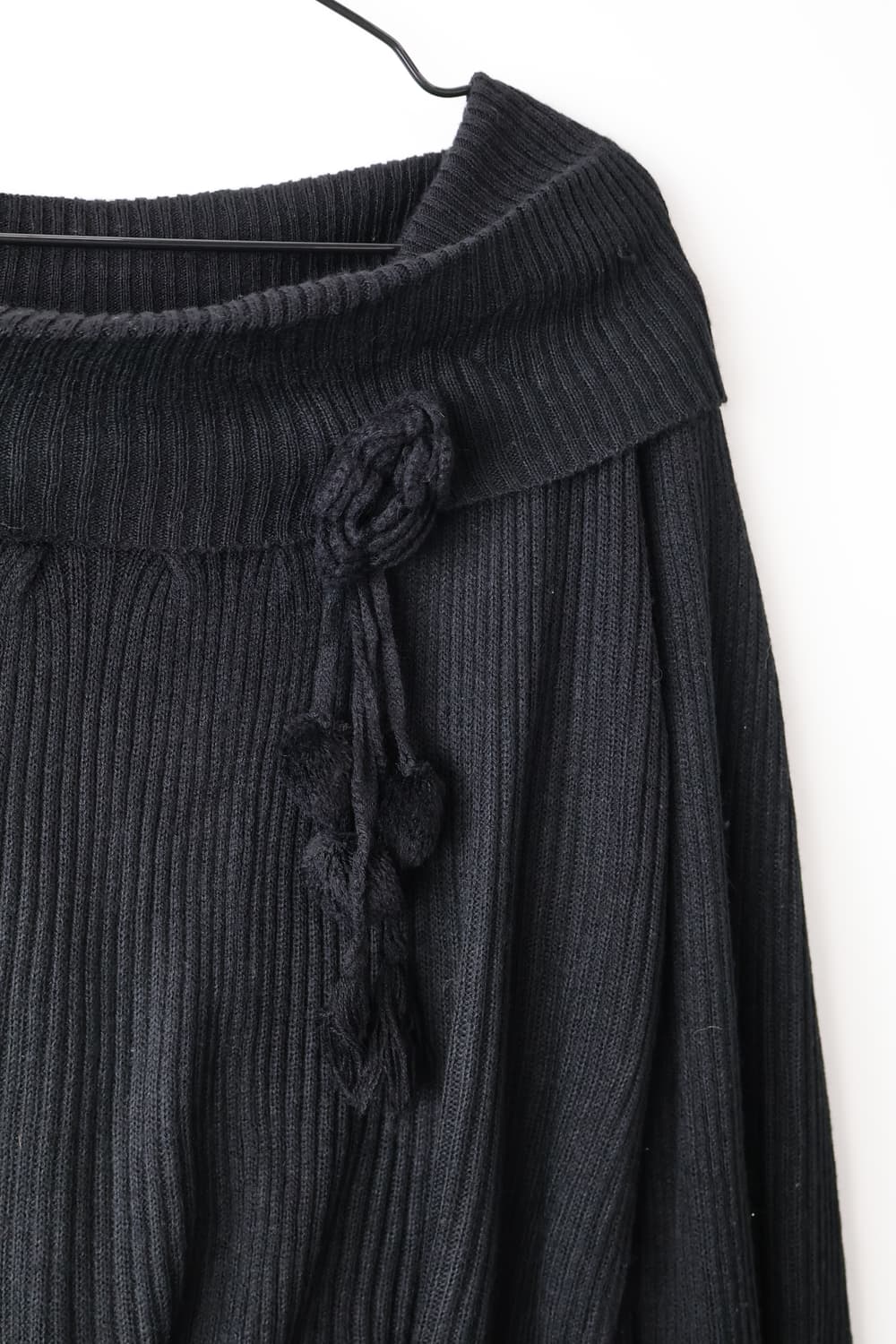 Jpn Black Ribbed Knit 상품이미지7