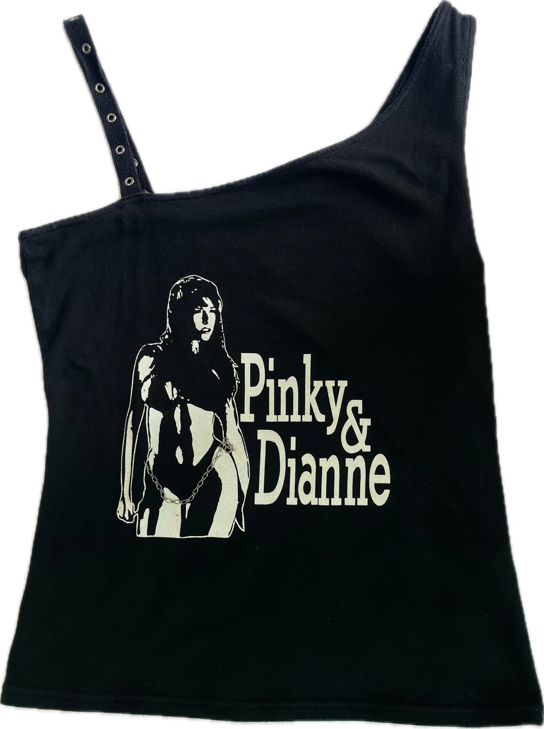 Pinky & Dianne 핑키앤다이엔 원숄더 나시 펑크 Y2K 상품이미지1