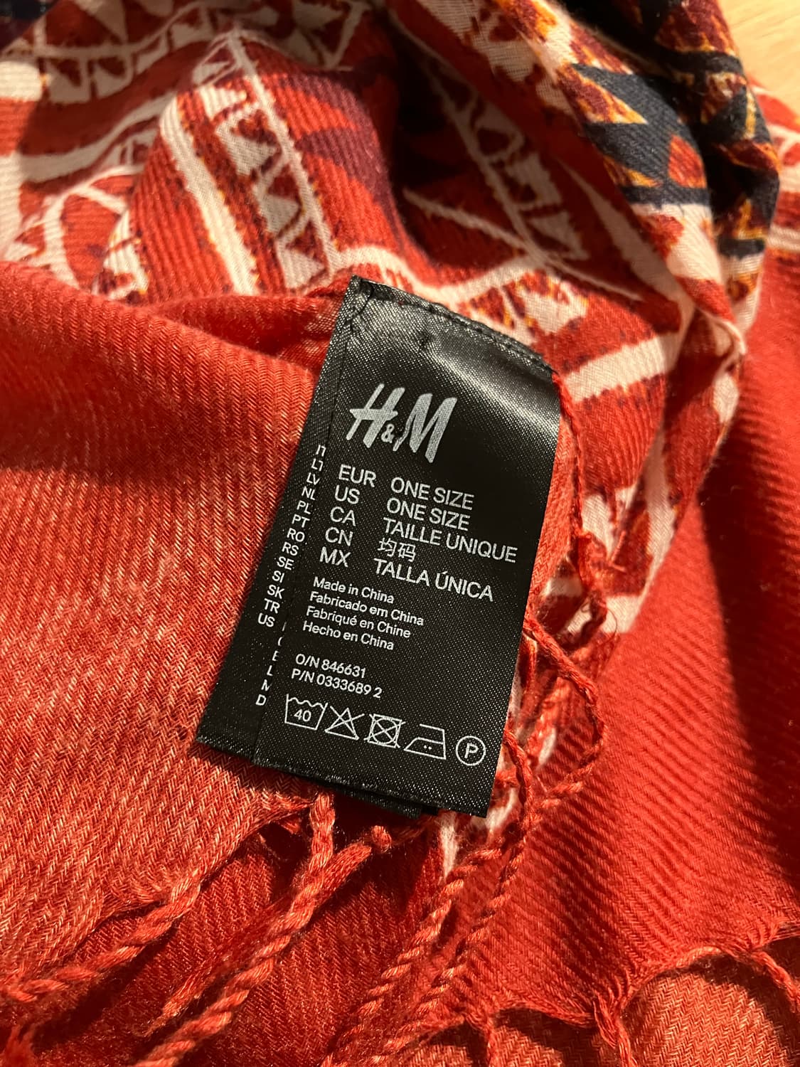 H&M 오리엔탈 에스닉 롱 머플러 상품이미지6