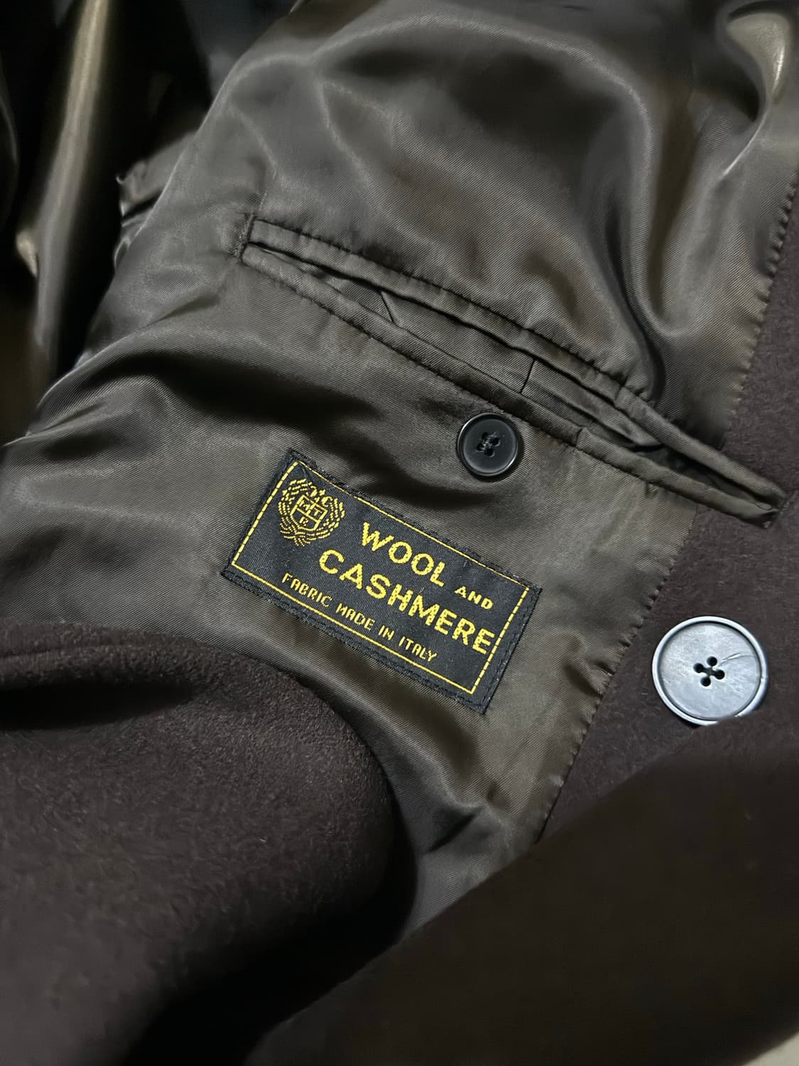 인사일런스 이태리 울캐시미어 싱글 코트 M 상품이미지5