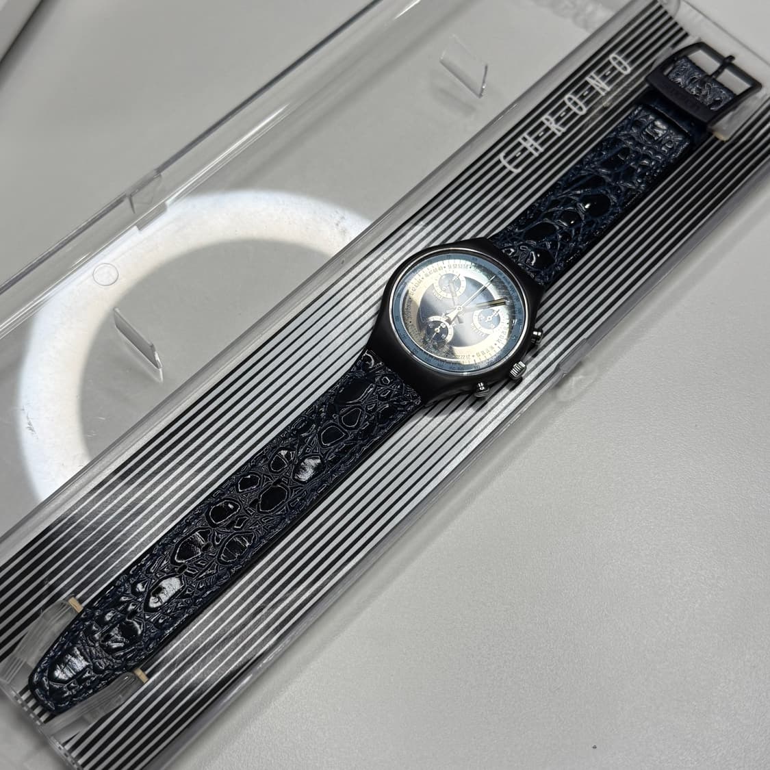 빈티지 스와치 크로노 시계 91년 SILVER STAR PRISTINE 상품이미지3