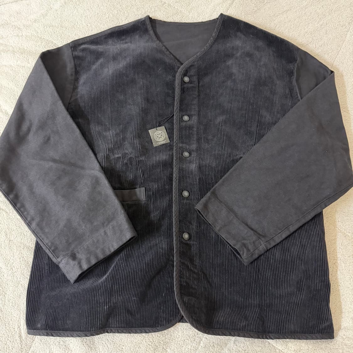 [2] 포터클래식 코듀로이 몰스킨 하이브리드 가디건 블랙 상품이미지1