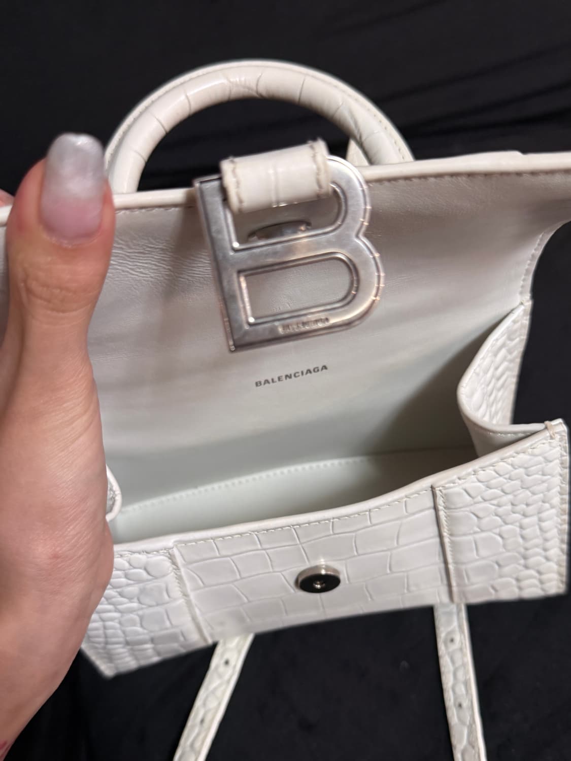 발렌시아가 XS 아워글래스 토트 백 상품이미지5