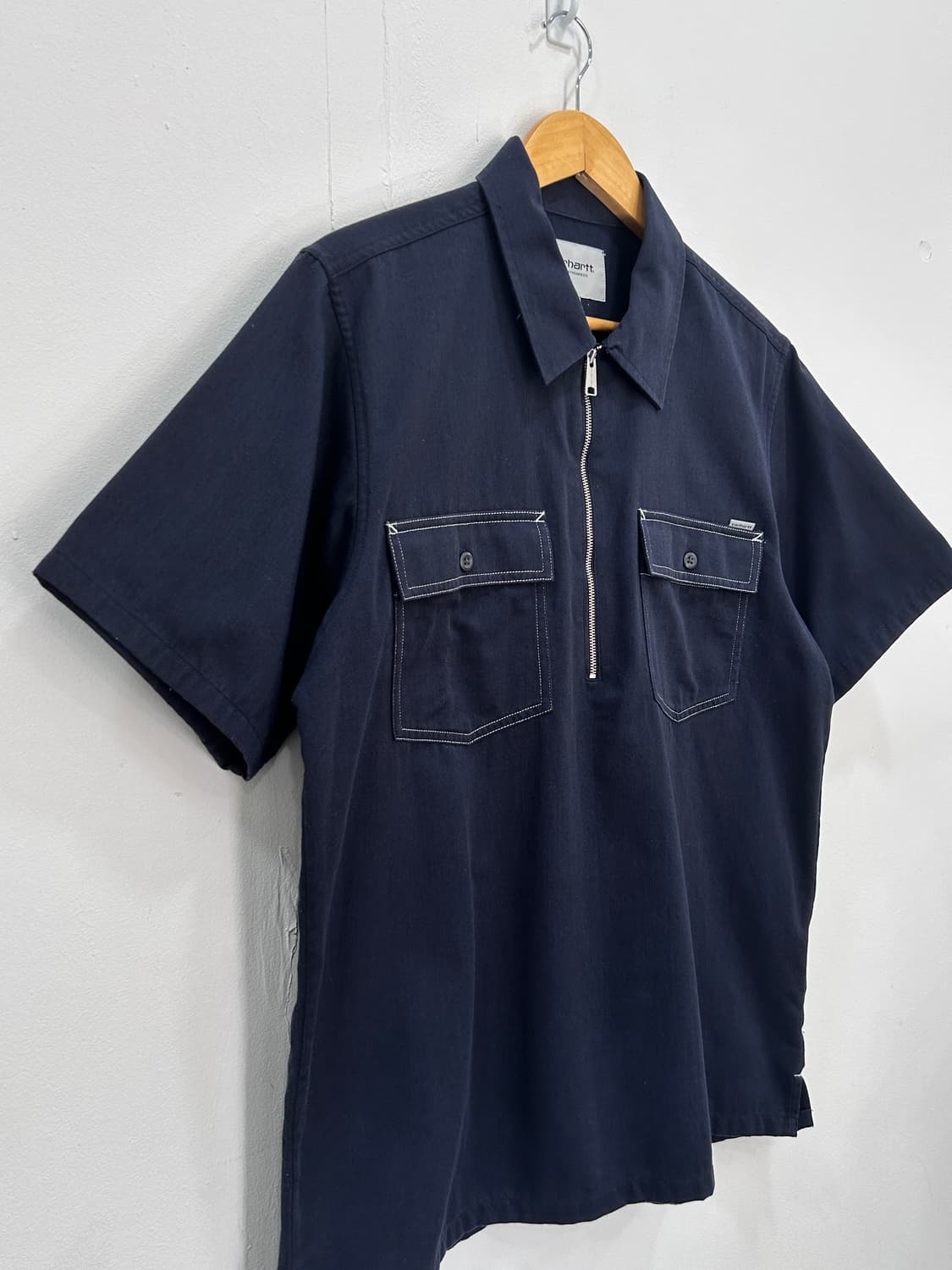 칼하트 wip 메드포드 반팔티 셔츠 네이비 M 상품이미지4