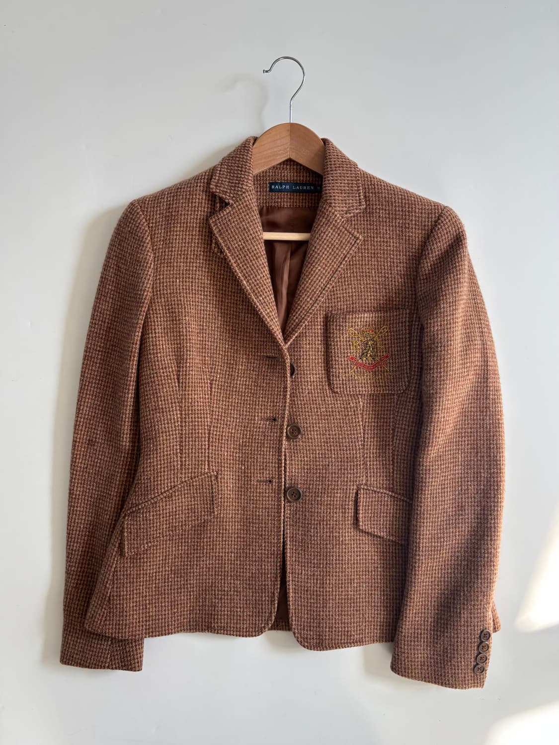 Polo 랄프로렌 레드베이지 울 자수 블레이저 상품이미지5