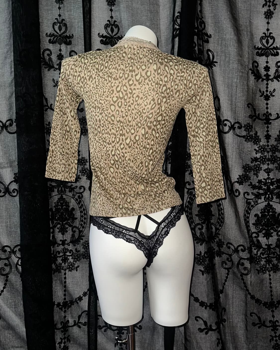 leopard print long-sleeved  상품이미지3