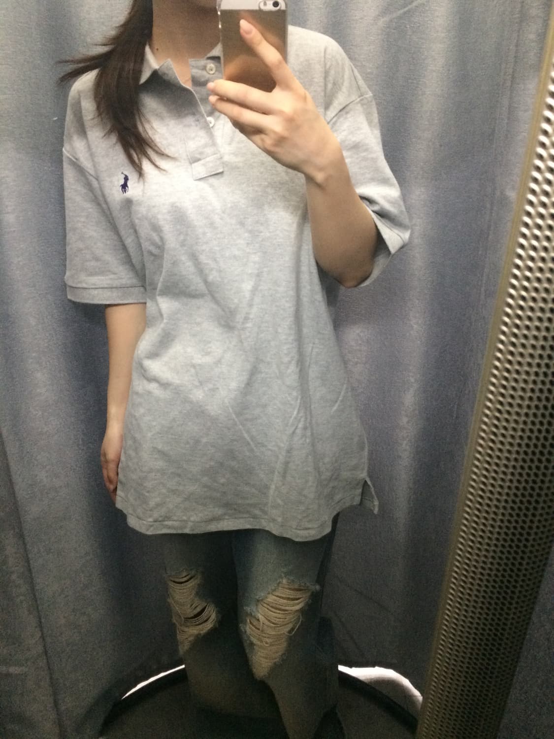 폴로 반팔티 멜란지그레이 상품이미지1