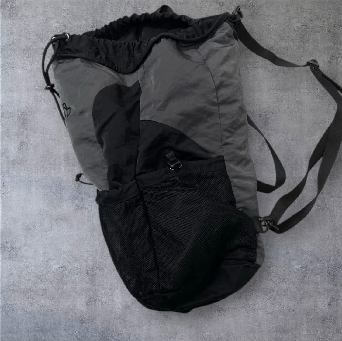 노매뉴얼 Nomanual 블랙 차콜 C.B 스트링 백팩 상품이미지5
