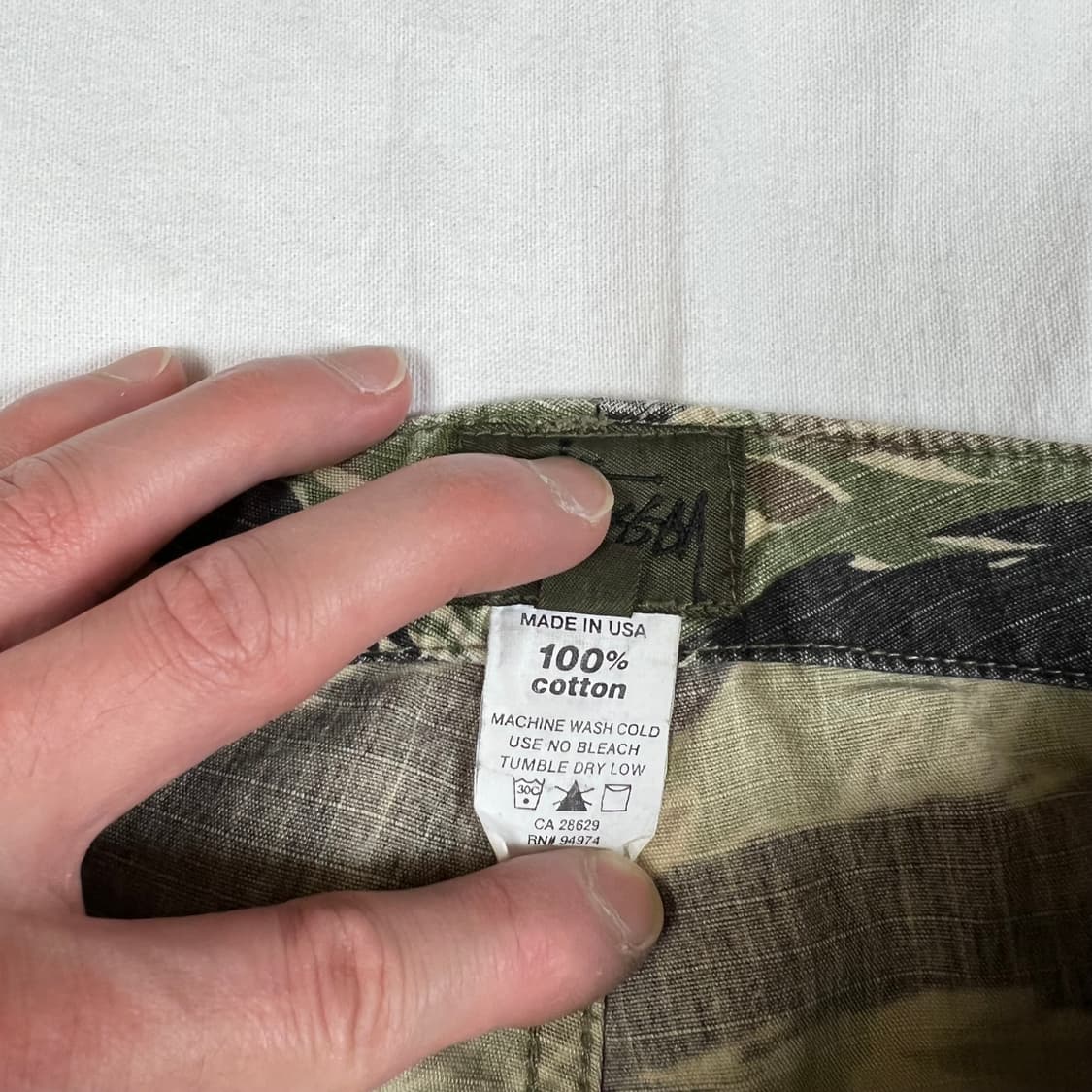 90s 스투시 stussy 타이거카모 팬츠 바지 상품이미지8