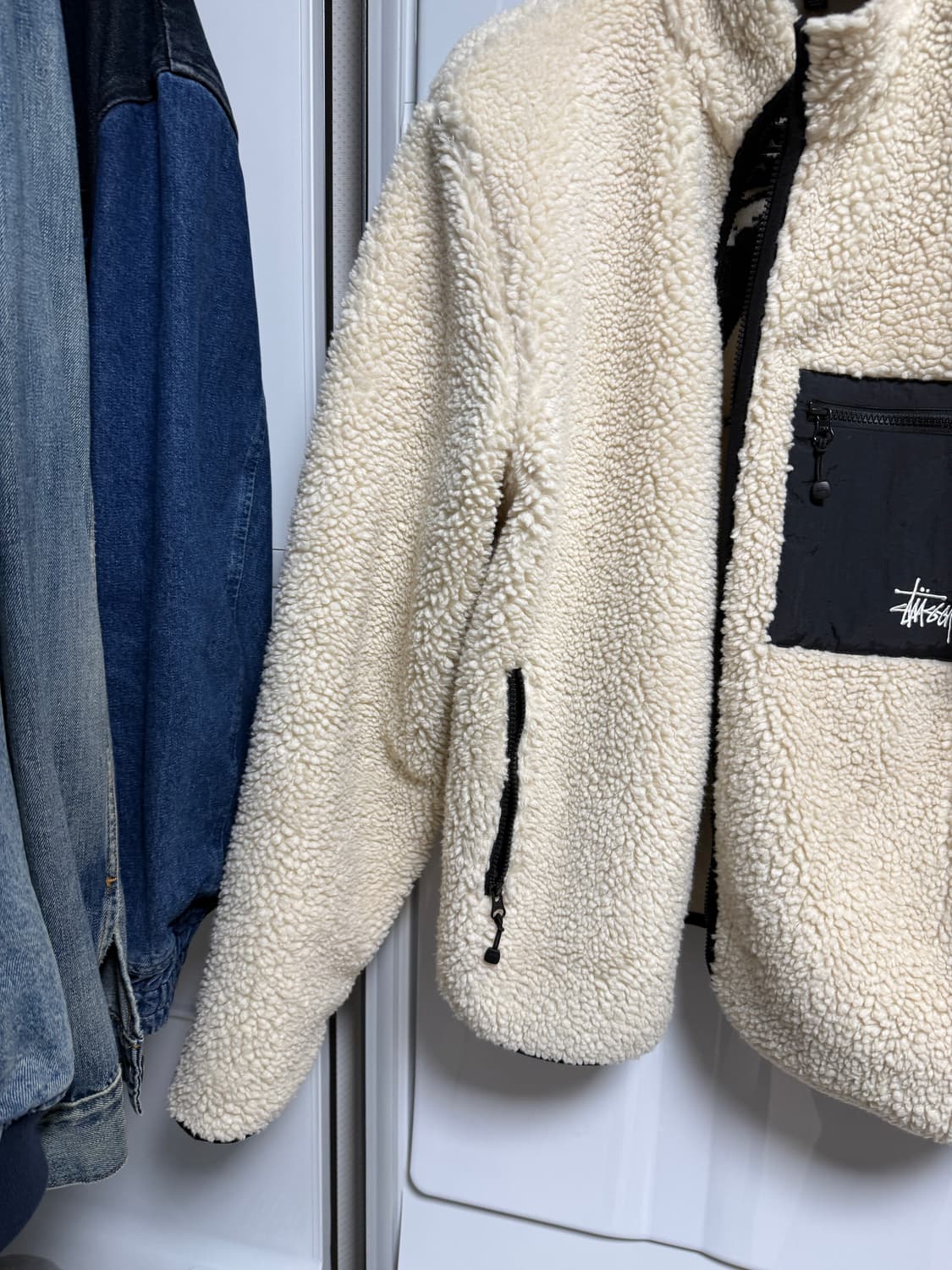 스투시 비너스 자카드 쉐르파 후리스 XL 상품이미지3