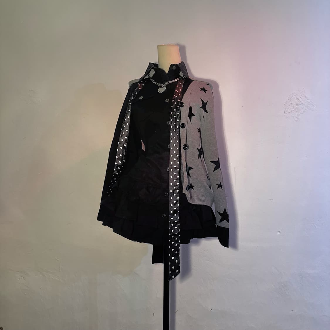 별 패턴 가디건 상품이미지5