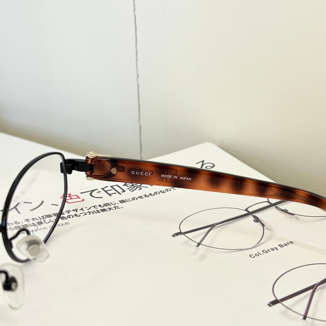 구찌 메탈 오벌 빈티지 안경 상품이미지4