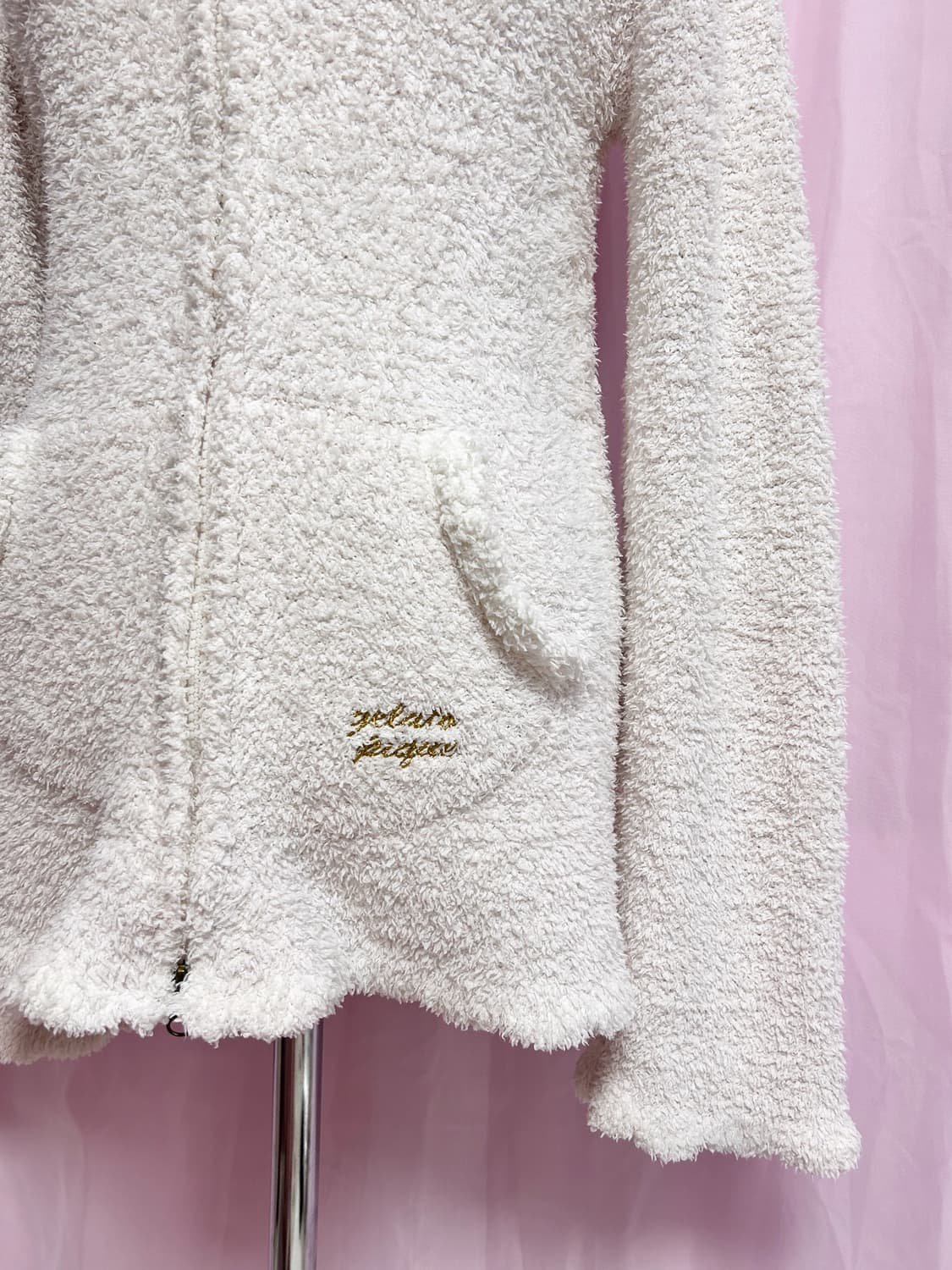 빈티지 젤라또피케 물결 후드집업 룸웨어 상품이미지2