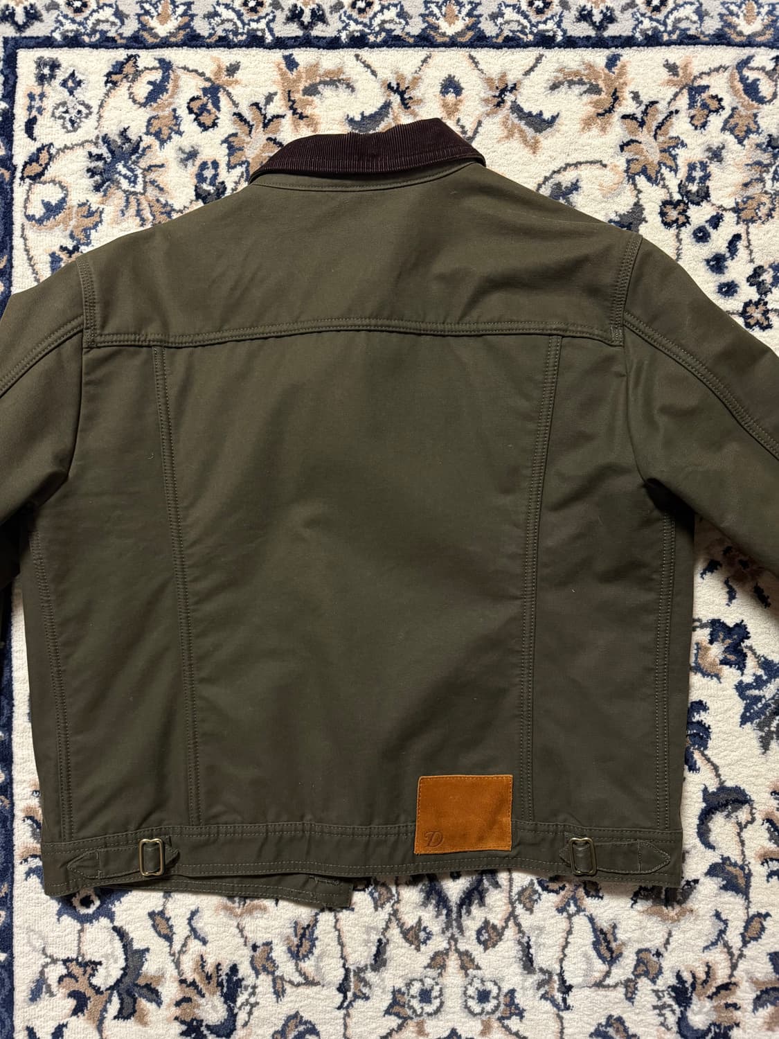 Drake’s trucker jacket olive 드레익스 트러커 자켓 상품이미지4