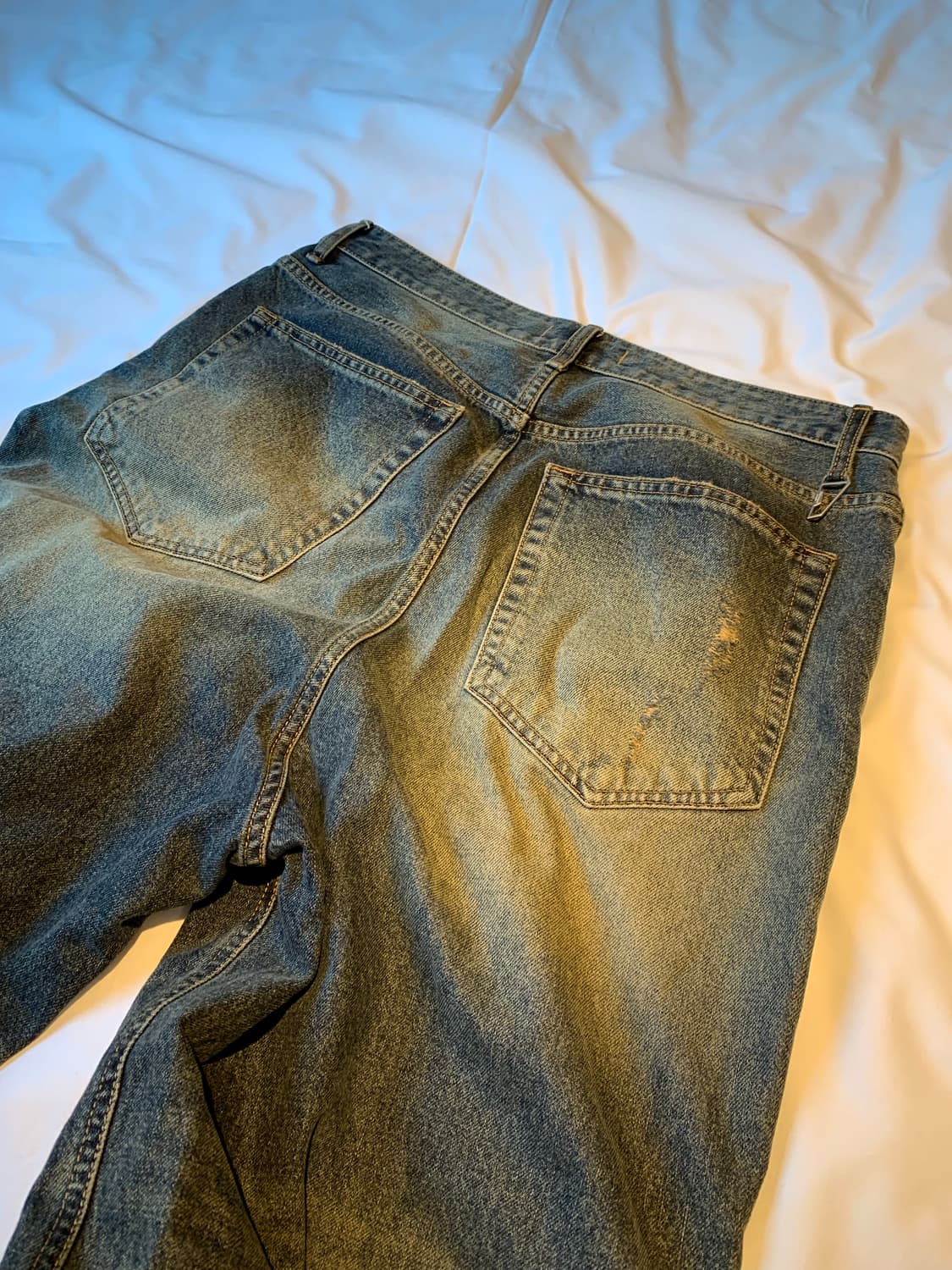 언더마이카 이에크 핸드 브러쉬 와이드 진 상품이미지8