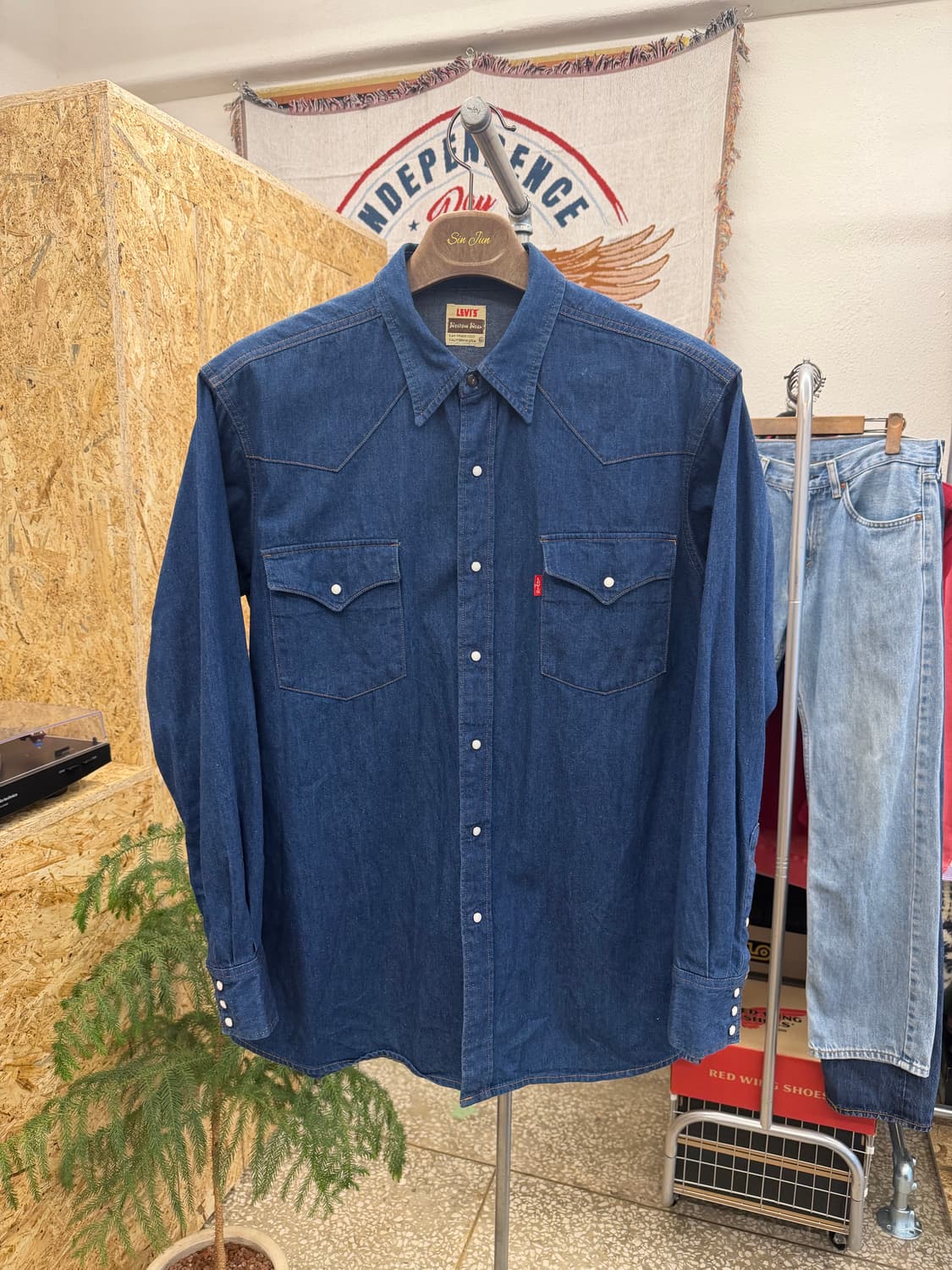 90‘s 리바이스 웨스턴 데님 셔츠 상품이미지1