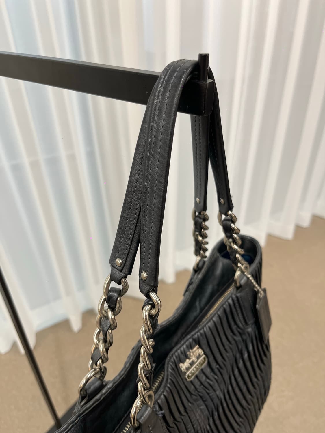 Coach Black Square Big Bag 상품이미지5