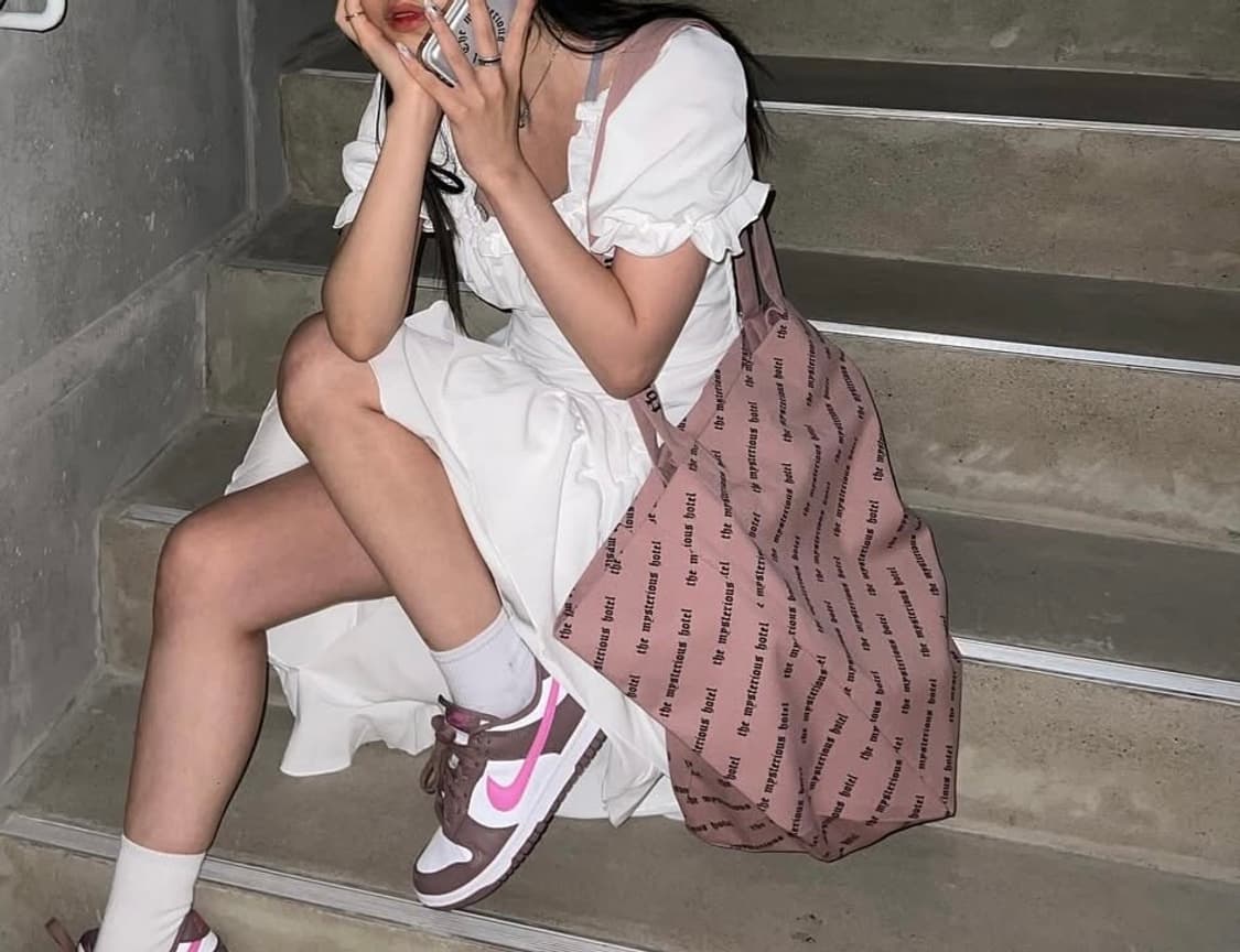 더미스테리어스호텔 풀로고 에코 백 상품이미지4