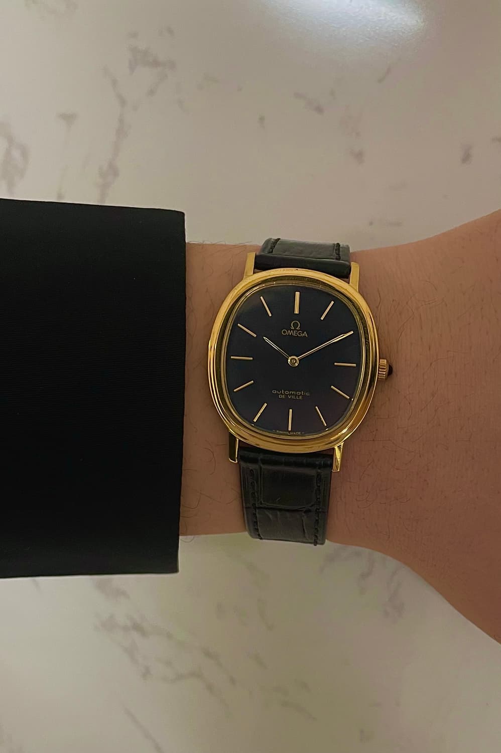 오메가 드빌 엘립스 네이비 오토매틱 빈티지 시계 상품이미지1