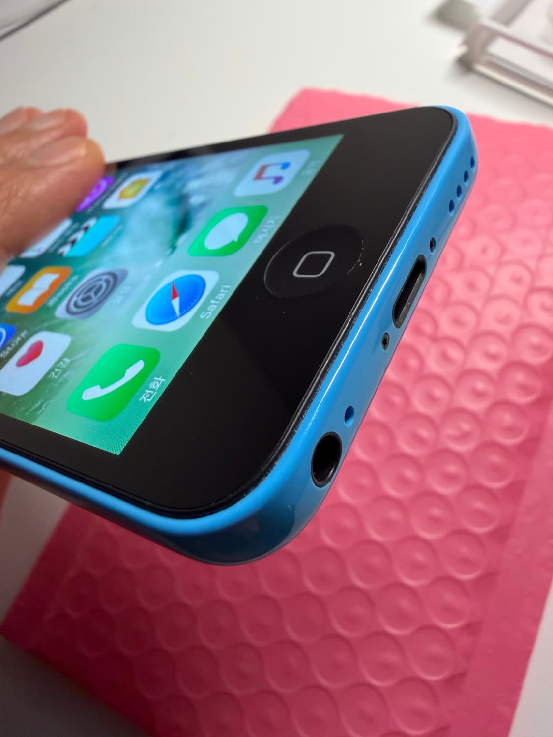 [5월6일 ejb456님] 아이폰5c 블루16기가 #8955 신품수준 상품이미지4