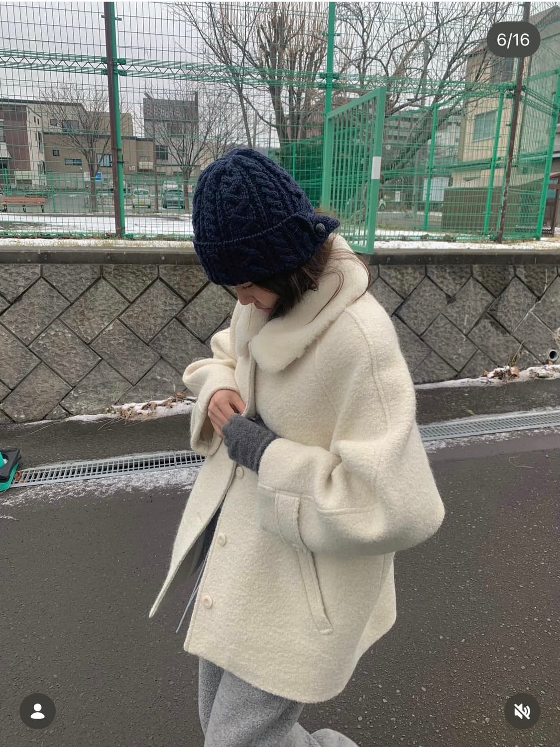 타낫 알파카 하프 코트 퍼 레글런 아이보리 누아 리즈 릴리코츠 코드유  상품이미지3