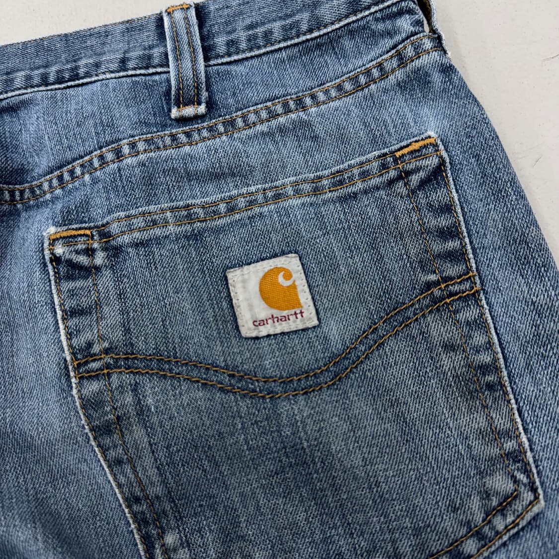 칼하트 OG 워싱 와이드 워크 데님팬츠 상품이미지7