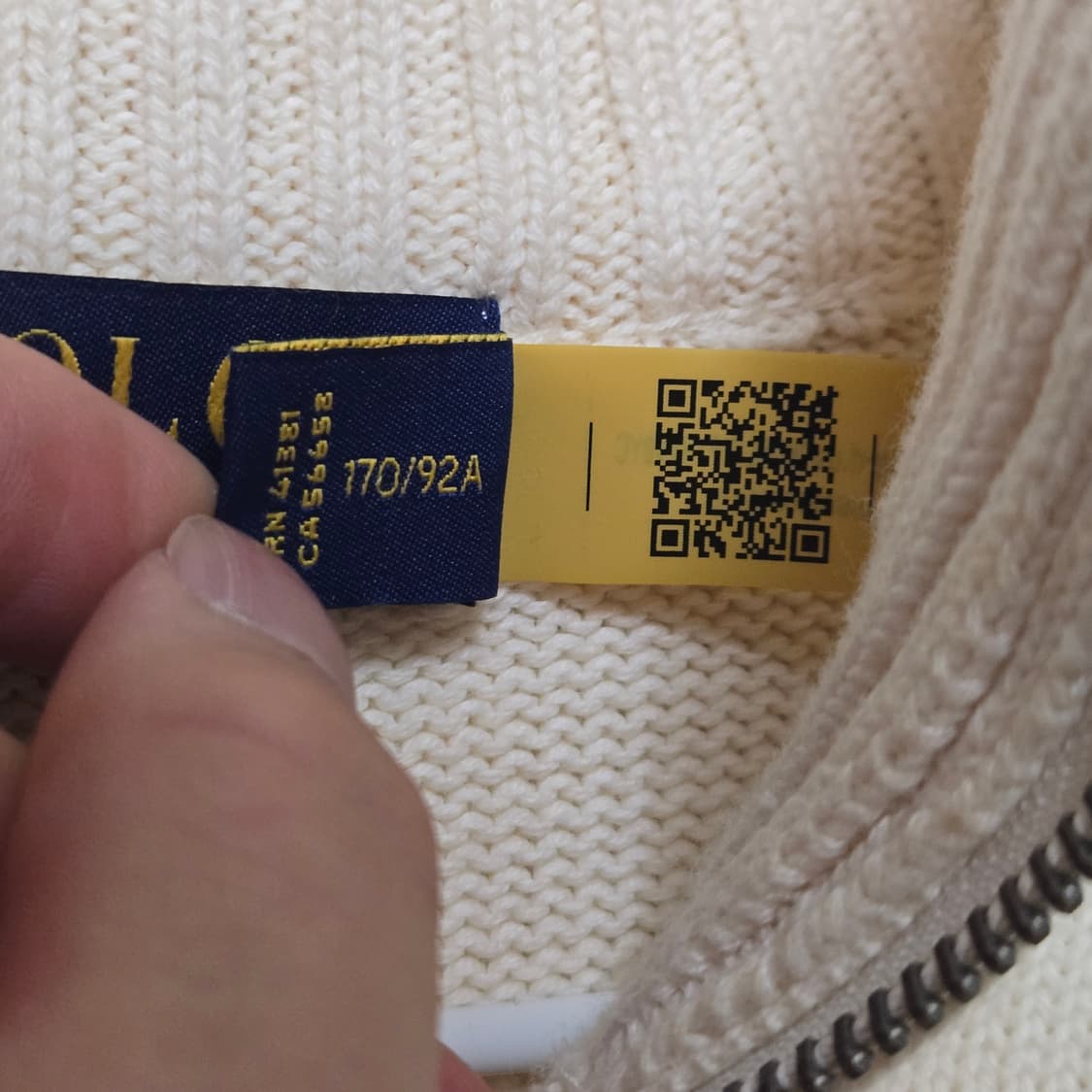 폴로랄프로렌 쿼터집업 니트  상품이미지7