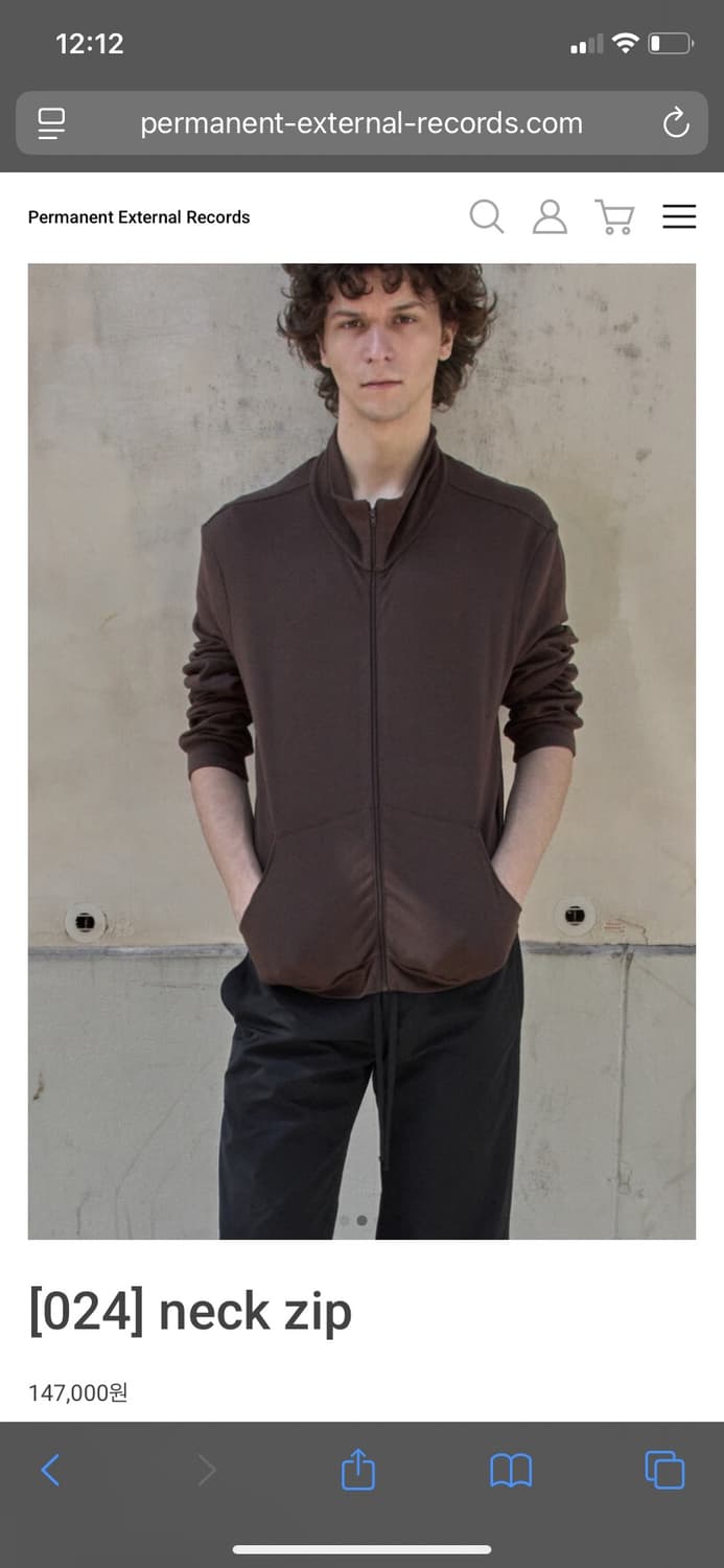 Mudule neck zip brown 3 size 상품이미지1