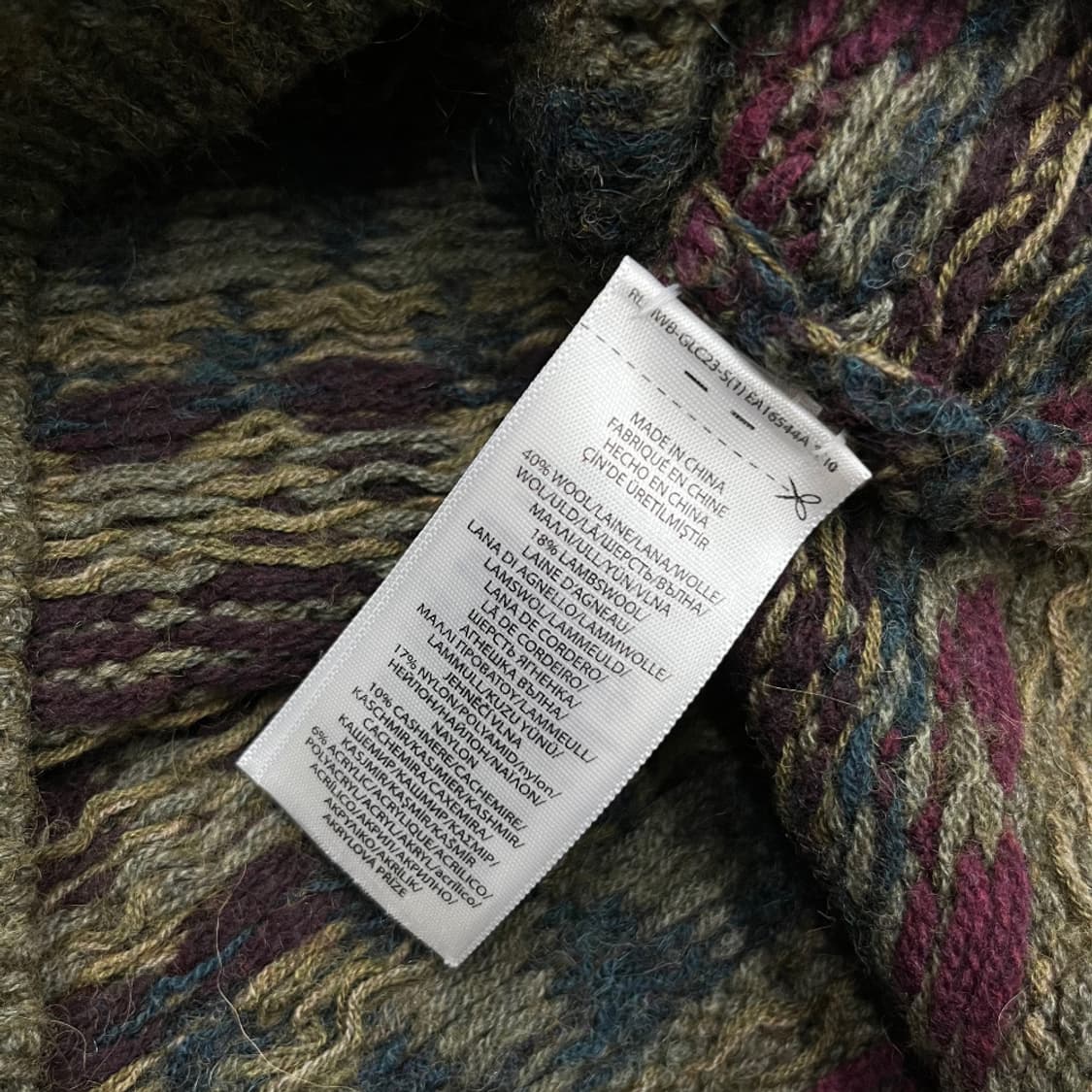 폴로 랄프로렌 에스닉패턴 카키 니트 S 상품이미지6