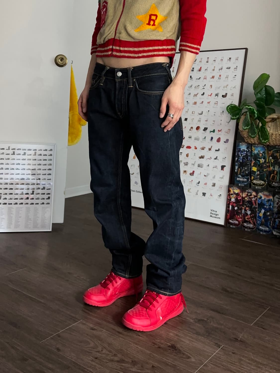 Evisu 08 "3D DIACOCK" 자수 셀비지 진 상품이미지4