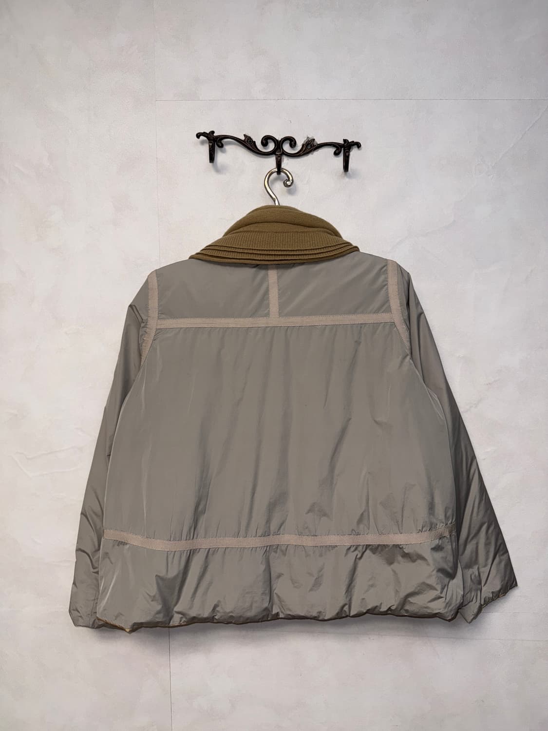 KUHO goosedown knit collar reversible 푸퍼 상품이미지4