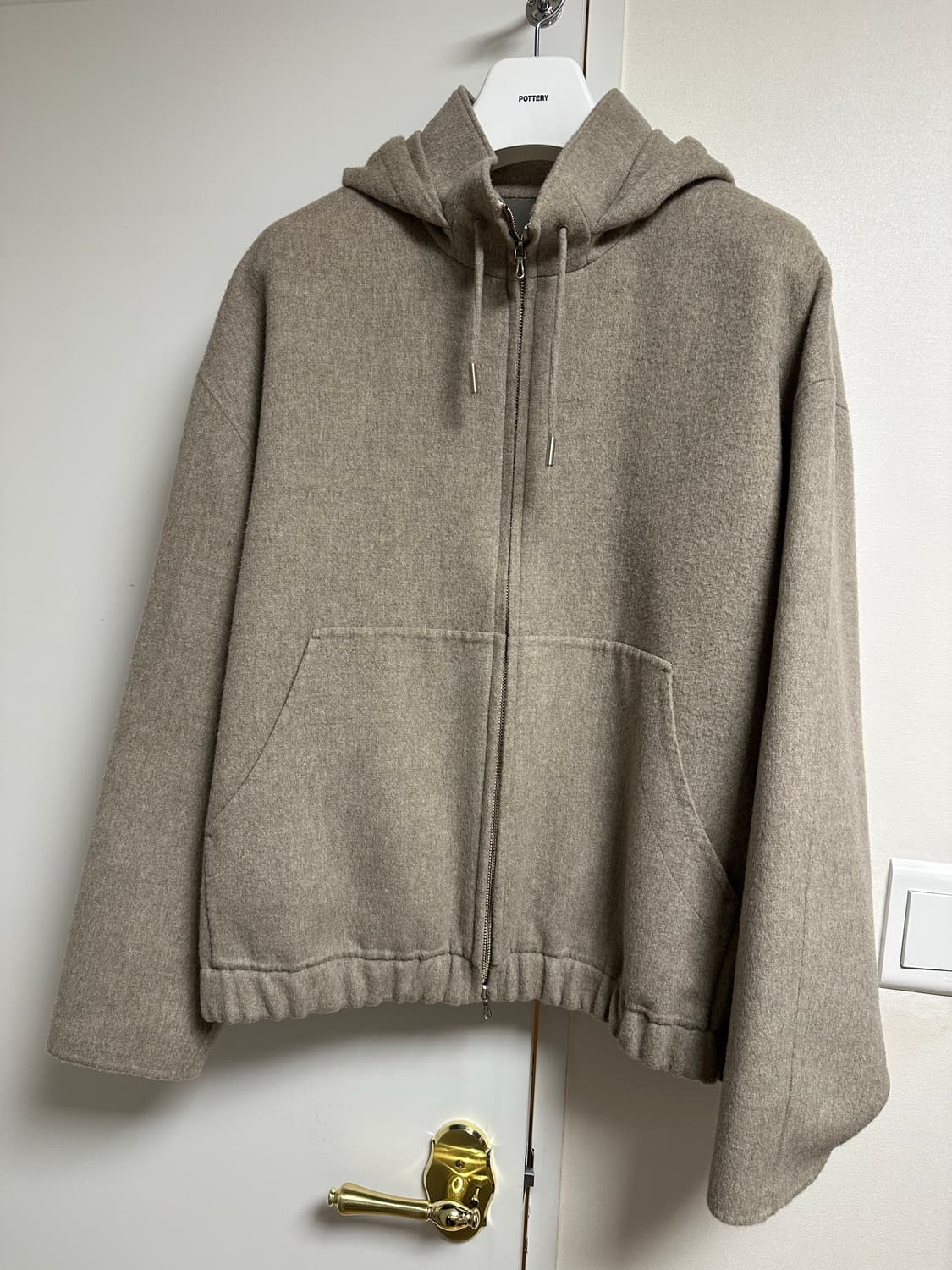 포터리 울 캐시미어 후디드 점퍼 4사이즈 상품이미지2