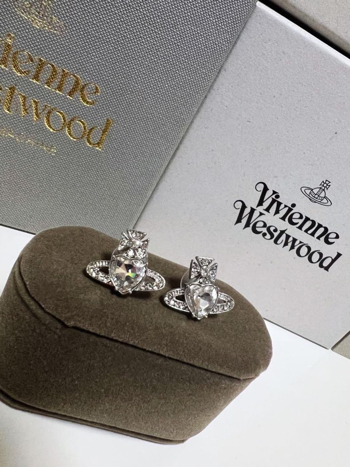 Vivienne Westwood heart earings 상품이미지1
