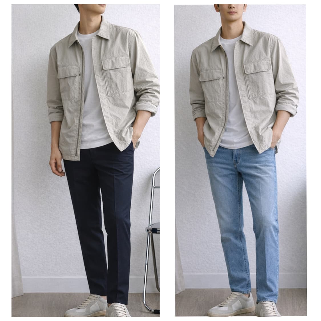 [S급/48] 솔리드옴므 나일론 오버핏 셔켓 상품이미지9