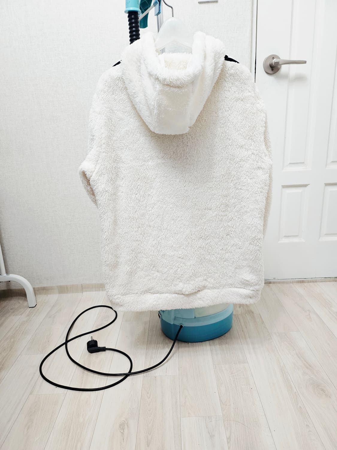 (100)L☆우주매물☆ 아디다스 블랙핑크 로제 [흰검] 쉐르파 퍼 후리스 상품이미지7