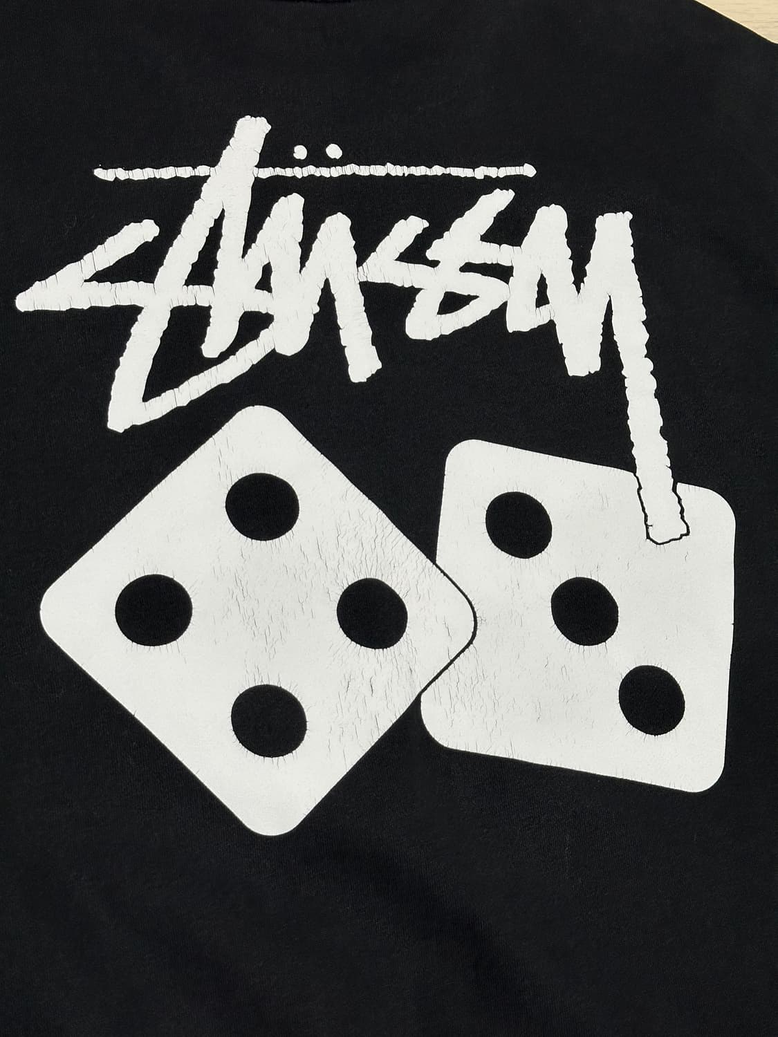 스투시 STUSSY 다이스 맨투맨 블랙 상품이미지6
